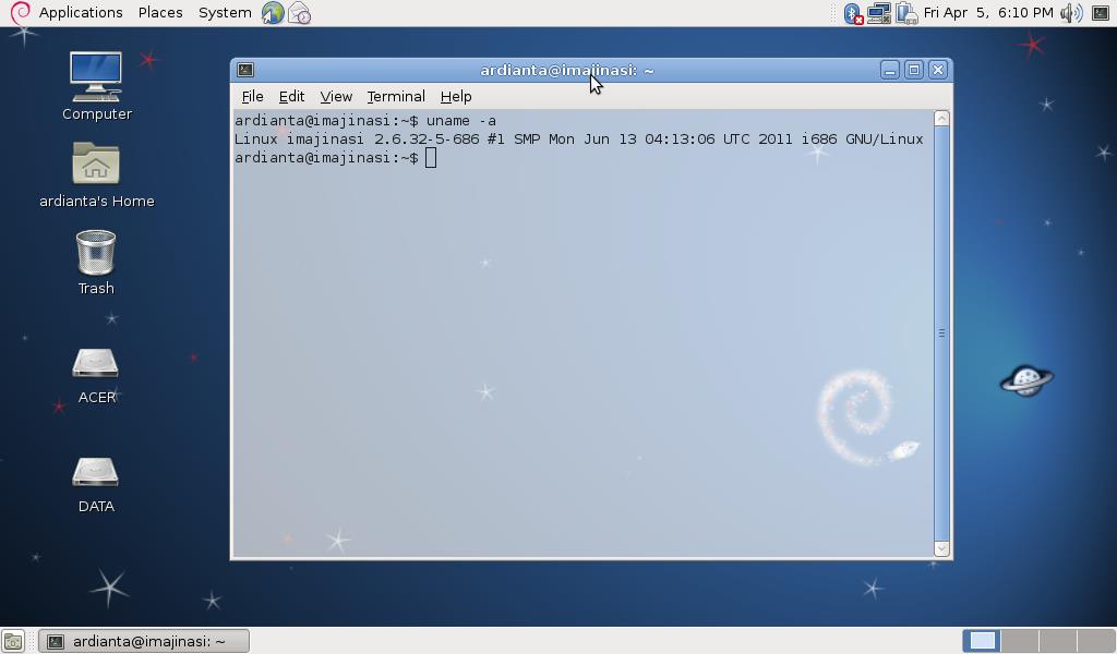 Screenshot Debian 2011