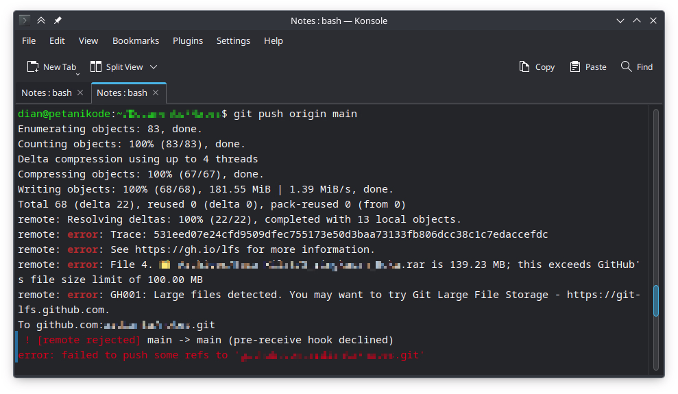 [Solved] Error Push file besar ke Github