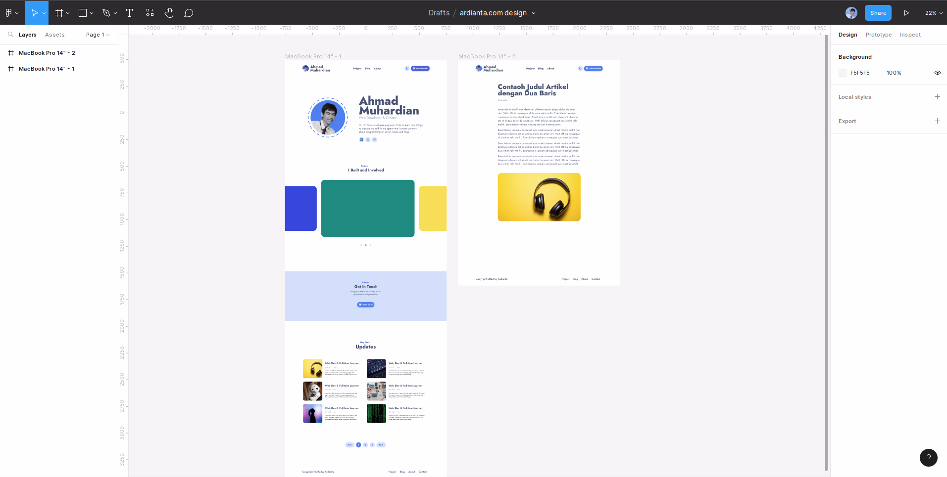 Desain Theme di Figma